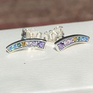 Pandora Multi-Colored Arch Earrings 🌈